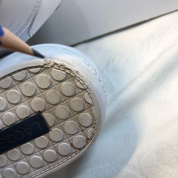 Lacoste Chaymon Sneaker Size 11 Men’s White/Navy/Gold - Picture 8 of 16